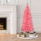 4ft. Pre-Lit Pink Artificial Tree in Burlap Sac, Clear Lights